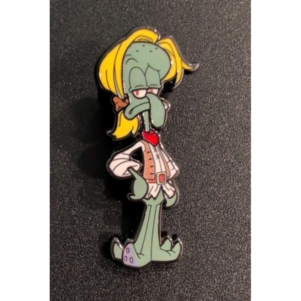 SpongeBob SquarePants Pirate Enamel Pin Nickelodeon Boxlunch Squidward